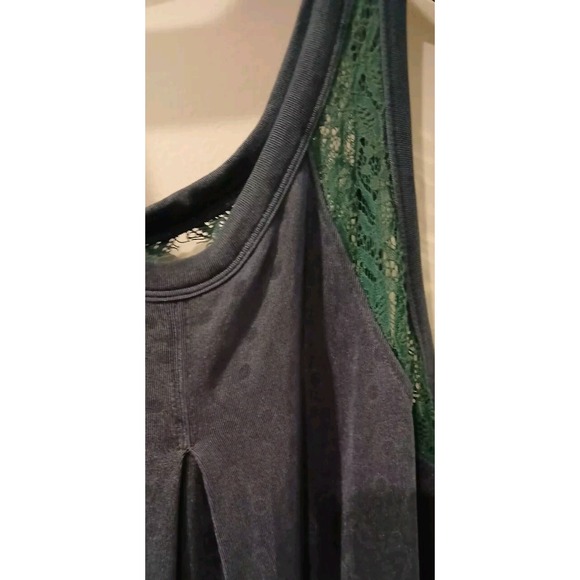 Free People Intimately Black Dress Lace Details Sleeveless Flowy Party - Picture 6 of 8